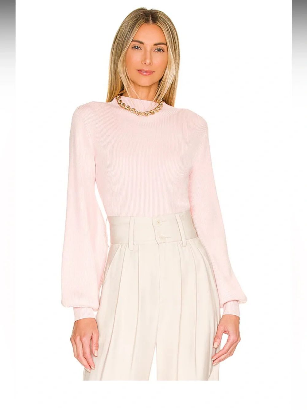 L’Academie Fable Sweater in Blush